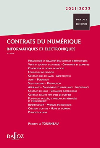 Télécharger Contrats du numérique 2021/2022 - 11e ed.: Informatiques et électroniques livre En ligne