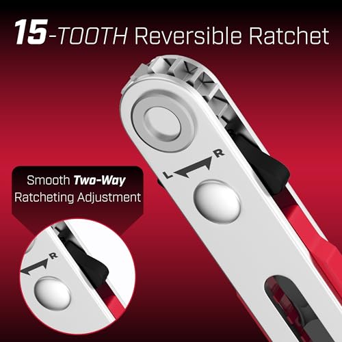 Image of Bates Mini Ratchet Wrench, 1 /4 inch Magnetic 90 Degree Screwdriver, Low Profile Right Angle Screwdriver for Tight Spaces (Pack of 2)
