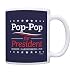 Grandpa Birthday Gifts Pop-Pop for President Funny Fathers Day Gift Coffee Mug Tea Cup Blue