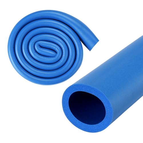 M METERXITY Pipe Insulation Foam Tube, 32mm ID 44mm OD 3.3Ft 1m Length, Soft Flexible Foam Tubing Pipe Foam Insulation for Handle Grip Support/Guitar Stand/Roof Racks [Blue]