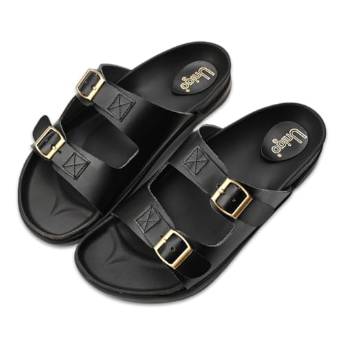 Image of Unigo Alpha Stylish Chappal For Men | Lightweight and Comfortable Slippers for Men | Vegan Leather Sandal,Flip Flop For Everyday Wear | Mens Formal Footwear | Soft & Durable Chappal