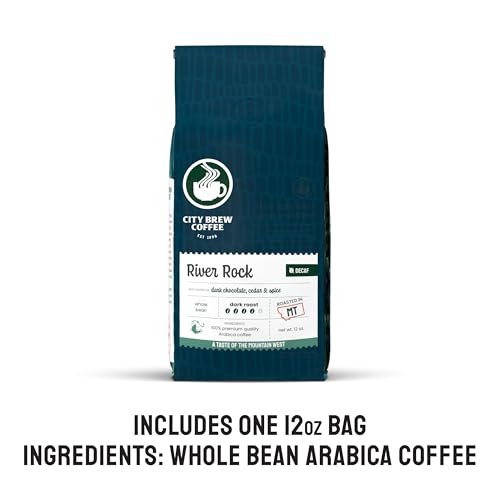 City Brew River Rock Descafeinado Café en Grano 12 oz miniatura 2
