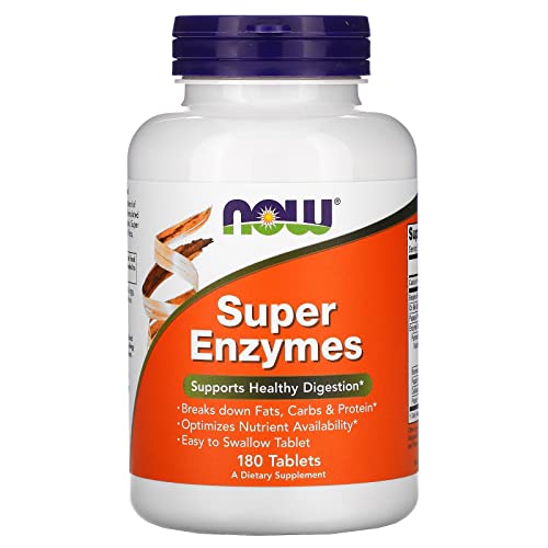 Now Foods Super Enzymes, 180 Tablets (180 Tabs X 2) #TOP23