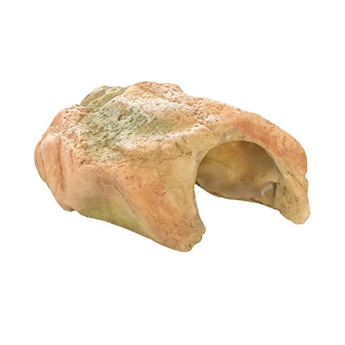 Réptil Rock Hide Cave - Decoração de aquário de esconderijo de peixes peque | Decoração de aquário P