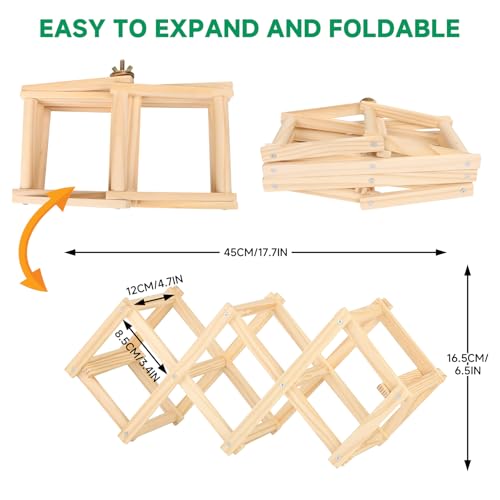 Image of Parrot Multi-Angle Peaches Platform(3 Blocks), Bird Enrichment Toys Activities Parakeet Cage Accessories Wooden Playing Gyms Exercise Sturdy for Small to Regular Birds