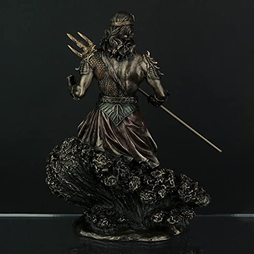 Estatua de Poseidón dios griego del mar miniatura 3