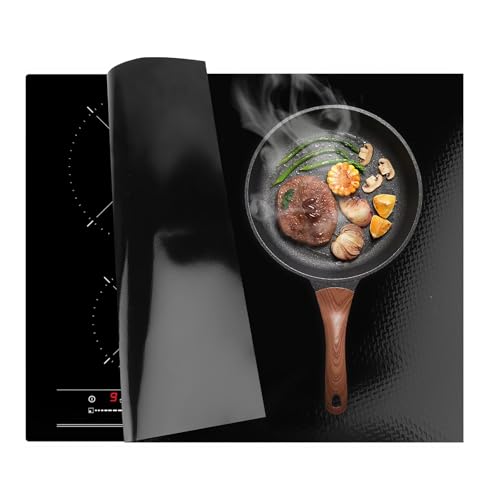 60x52cm Protection Plaque Induction Protection Plaque de Cuisson Magnétique Tapis de Protection Plaque Induction Protege Plaque Tapis Silicone Anti Rayures Non Slip