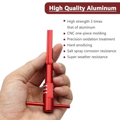 Image of Motorcycle 944 Ignition Switch Housing Alignment Tool Chopper Cylinder Kit for Harley FLH /T 2014-2020 (Red)