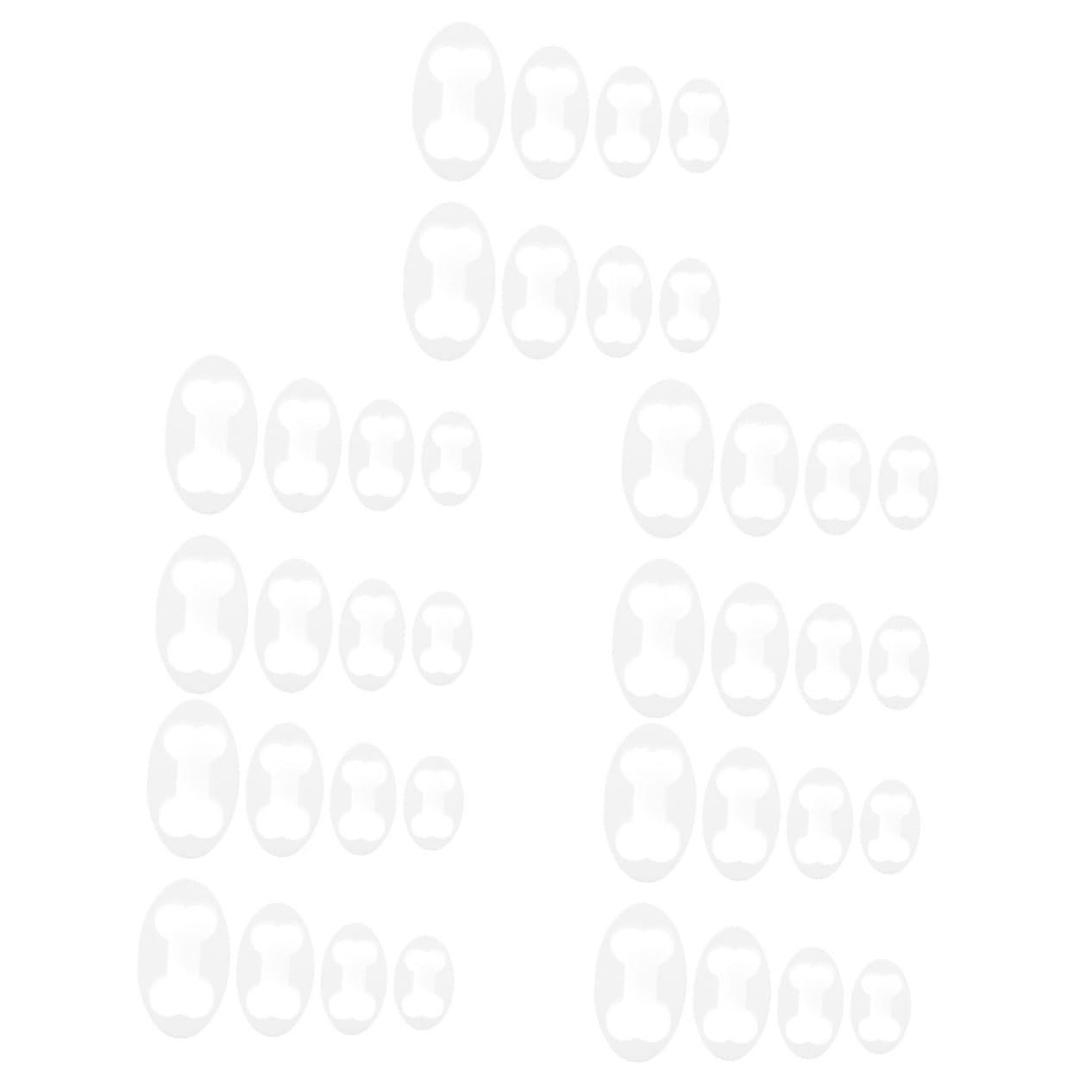IMIKEYA 5 Juegos Cortadores De Galletas De Hueso Molde Para Hornear Azúcar Mini Galletas Para Perros Formas De Cortadores De Galletas Pastel De Hueso El Plastico 8 Uds * 5