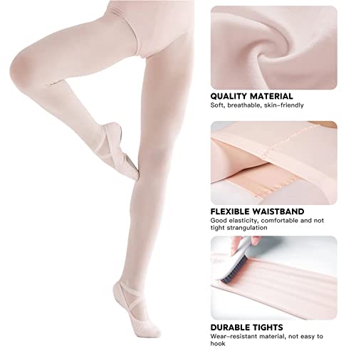 Toddler Girls Fleece Lined Leggings Ballet Dance Stockings Kids Tights Solid Color Pantyhose Clothes2