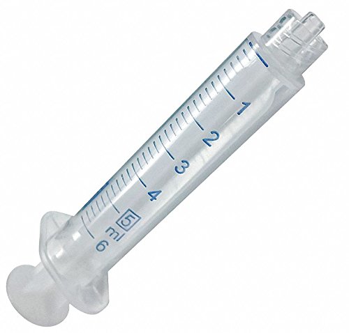 Syringe, 5mL, Luer Lock, Plastic, PK100