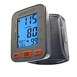 Konquest KBP-2910W Automatic Wrist Blood Pressure Monitor - Accurate - Adjustable Cuff, Large Screen Display, Portable Case - Irregular Heartbeat & Hypertension Detector