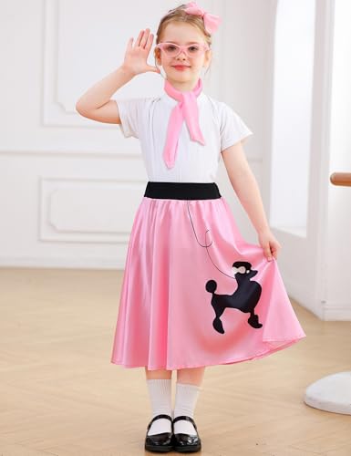 Falda Poodle para Niñas Disfraz 50s miniatura 2