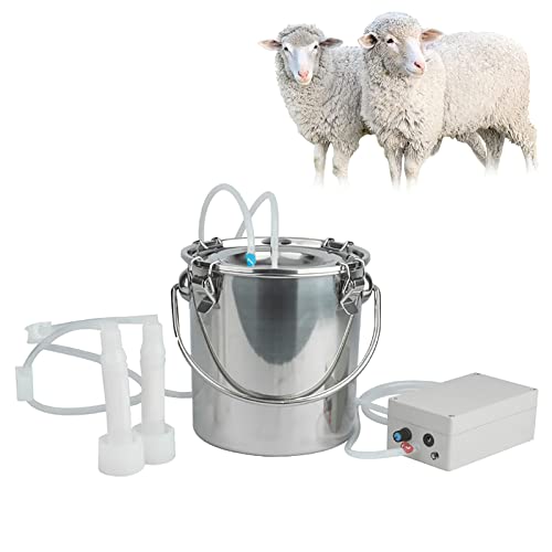 Machine à traire électrique chèvre à double tête et pompe à vide réglable 5L - 2