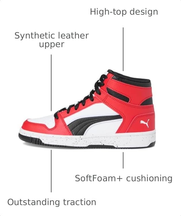 Image of PUMA Unisex-Child Rebound Layup Mid Shoes