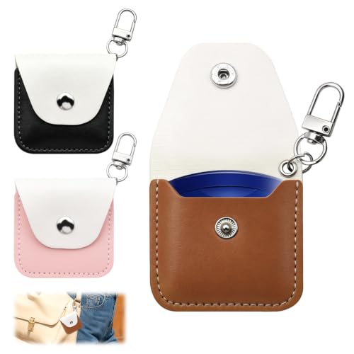 KCMOSGI 3 PCS Keychain Holder for Vaseline Lip for 0.2 OZ & 0.25 OZ, Lip Balm Keychain Case Compatible with Vaseline for Keys, bags.