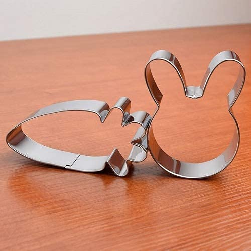 Shamrock Easter Cookie Cutter Set-3 Inches-7 Piece-Shamrock, Egg, Bunny, Carrot, Flower, Butterfly, Bunny Face, Easter Cutter Fondant Molds For Kids Holiday Celebration. #TOP6