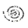CHEAVIAN 60PCS 6mm Natural Black White Zebra Jasper Gemstone Round Loose Beads Crystal Energy Stone for DIY Jewelry Making 1 Strand 15" #1
