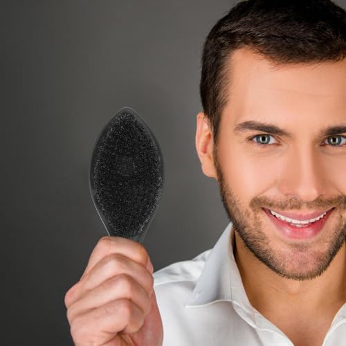 Cepillo para vello facial y bigote IMIKEYA con cerdas de madera negra 3