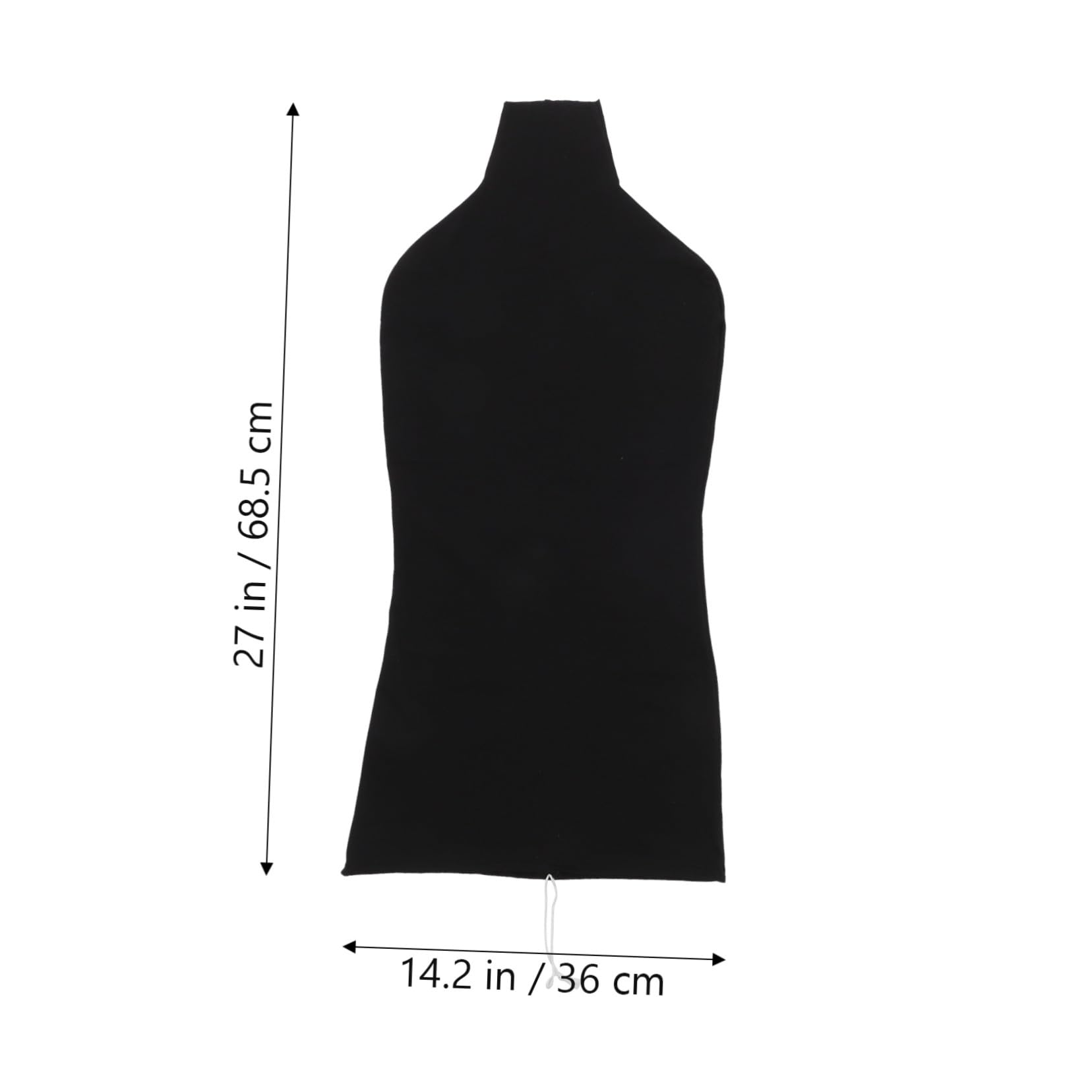 Schneiderbüste Overlay aus Strapazierfähigem Baumwoll Stoffbezug für Weibliche Schaufensterpuppe Oberkörper 2 Stück Passend für Mannequins Schwarz und Weiß