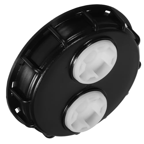 Tapa de tanque IBC negro con doble orificio y cubierta de plástico PP resistente 2
