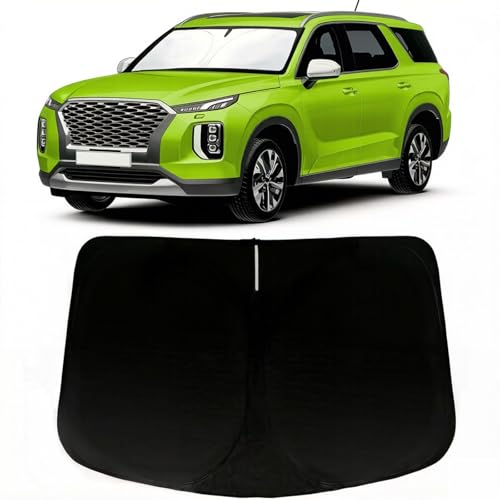 Image of Car Front Windshield Sun Shade for Hyundai Palisade 2020-2025, Car Window SunShades Shield Cover Sun Visor Protector with 240T Reflective Fabric UV & Sun Heat Protection Accessories