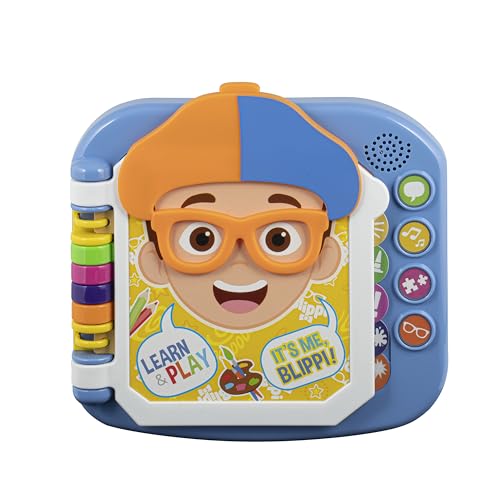 eKids Blippi Book Toddler Toys with Built-in Preschool Learning Games Educational Toys for Toddler Activities for Fans of Blippi Toys and Gifts(Multi Color)