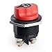 Produktbild Tawveml Batterieschalter 12V/24V 200A Wasserdicht für Boot, Motorrad, Yacht, Auto, KFZ, Bus, RV, UTV-Fahrzeug - Schwarz&Rot - SPST - Scharnierhebel - EIN-AUS
