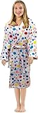 Bylora Absorbent Robes Cotton Big Kids Girls Bathrobe, Multi-Color, X Large, Size 18