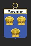  Forestier: Forestier Coat of Arms and Family Crest Notebook Journal (6 x 9 - 100 pages)