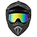 CARTMAN Matte Black Adult Motocross Helmet – DOT Certified Full Face for Dirt Bikes & ATVs, X-Large, Offroad Protection