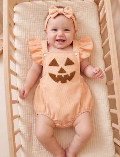 GEMLON Baby Halloween Costumes Girl Ruffled Sleeveless Romper 12-18 Month - image 3