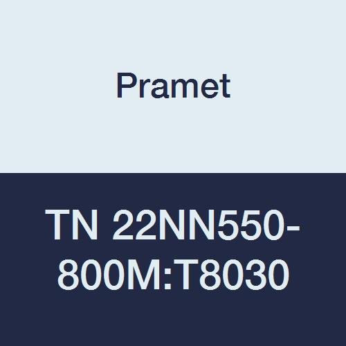 TN 22NN550-800M:T8030 Carbide Indexable Internal Threading Insert, Multi-Material (P30,M25,K30), Pitch 5.50-8.00 mm, 3 Cutting Edges (Pack of 5)
