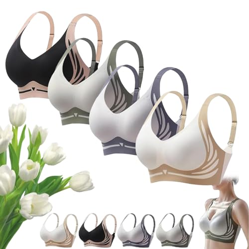 Soutien-gorge push-up sans armatures effet liftant lingerie invisible dos lisse