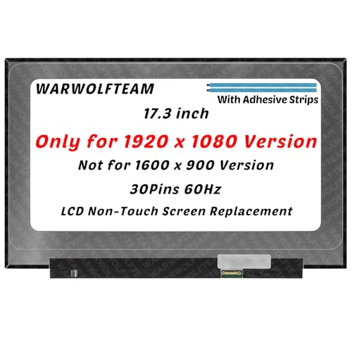 WARWOLFTEAM Compatible with Acer Aspire 3 A317-53 Series A317-53-52PJ A317-53-52WQ 17.3in 30Pins 60Hz FHD Display LCD LED Non-Touch Replacement Screen Panel(Only for 1920 x 1080 Version)