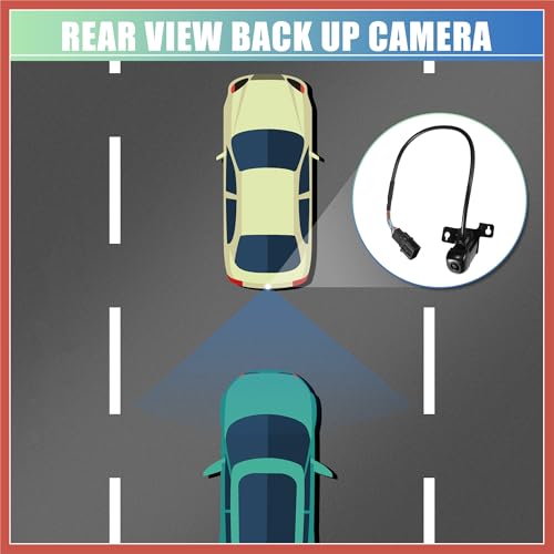 Image of ACROPIX Car Rear View Back Up Camera Park Assist Reverse Camera for Hyundai Santa Fe Sport 2017-2018 No.95760-2W650 /957602W650 Car Parts