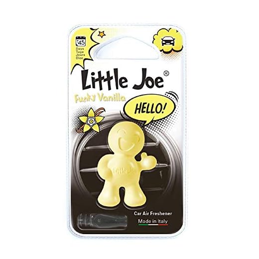 Little Joe OK Mini-Blister - Ambientadores +/- 45 días de aire fresco en tu coche alimentado por Carstylingshop_com (vainilla/amarillo)