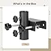 Truck And Stall Umbrella Holder, Large Clamp With Adjustable Screws, Black Metal Base