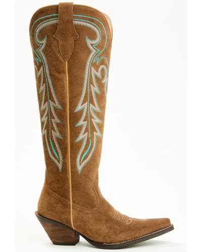 Shyanne Women's Rowan Tall Suede Western Boot Snip Toe - Bswfa25l502