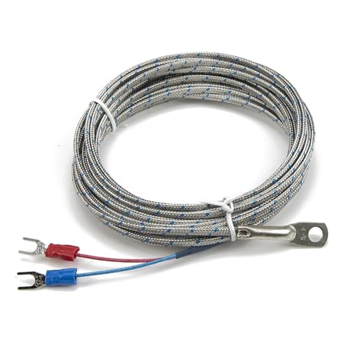 Sensor de temperatura tipo J con cable metálico de 4m para lecturas estables 2