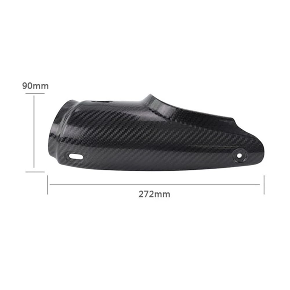 Moto scarico tubo marmitta copertura paracalore per BMW R1200GS 2013-2018 R1250GS 2019-2023 tubo paracalore link marmitta protettore curvo copertura in fibra di carbonio stile