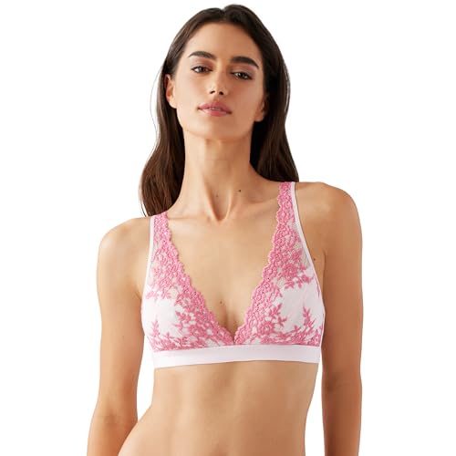 Wacoal Women's Embrace Lace Bralette, Ballet Slipper/Chateau Rose, 34