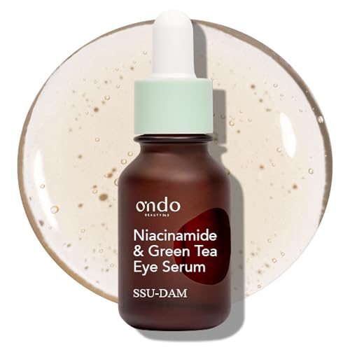 Ondo Beauty 36.5 Niacinamide & Green Tea Eye Serum – Sérum Iluminador, Calmante para el Contorno de Ojos con Niacinamida y Té Verde, Combate los Signos de la Edad y las Ojeras | Cosmética Coreana 15ml