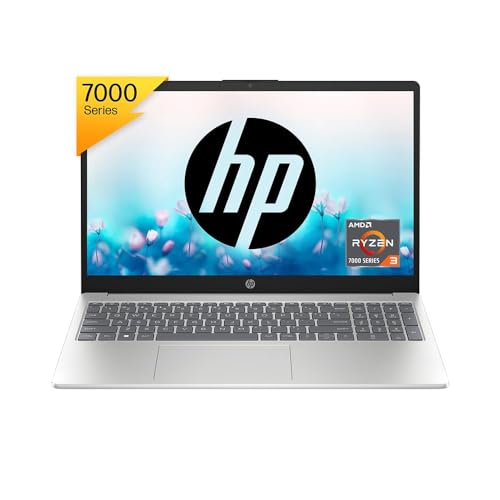 HP Laptop 15, AMD Ryzen 3 7320U, 15.6-inch (39.6 cm), FHD, 8GB LPDDR5, 512GB SSD, AMD Radeon Graphics, FHD Camera w/Privacy Shutter, Backlit KB (Win 11, MSO 2021, Silver, 1.59 kg), fc0026AU HP Laptop 15, AMD Ryzen 3 7320U, 15.6-inch (39.6 cm), FHD, 8GB LPDDR5, 512GB SSD, AMD Radeon Graphics, FHD Camera w/Privacy Shutter, Backlit KB (Win 11, MSO 2021, Silver, 1.59 kg), fc0026AU