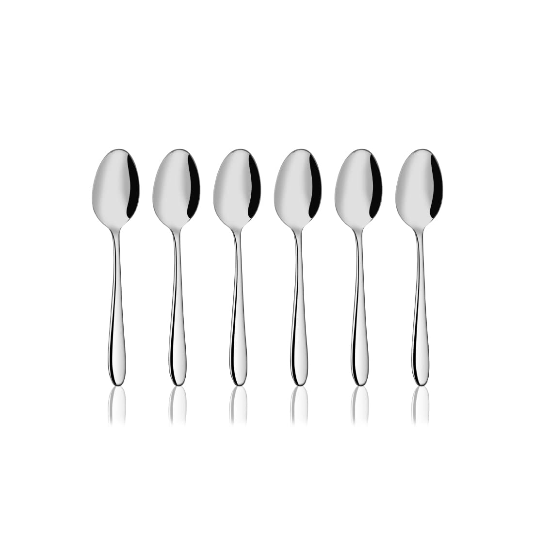 Shri & SamStainless Steel Gracy Tea Spoon, 6 Pieces