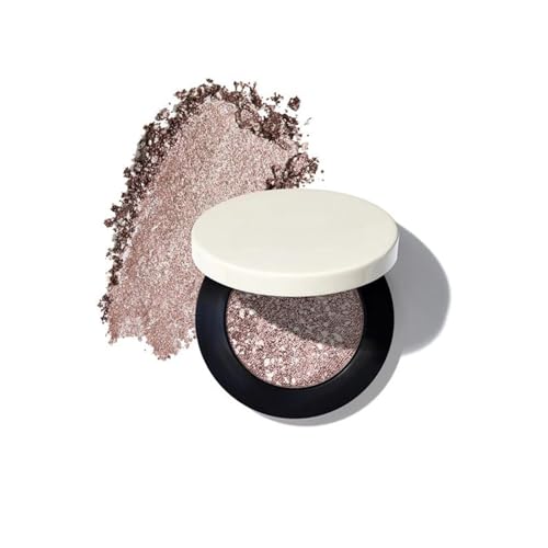 Sombra de Ojos en Polvo Mineral, Alta Pigmentación y Larga Duración, Hipoalergénica para Ojos Sensibles y Portadores de Lentes de Contacto, Textura Cremosa y con Brillo Metalizado (02)