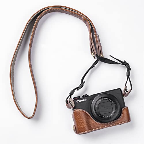 Funda de cuero PU para cámara Canon PowerShot G7 X miniatura 3