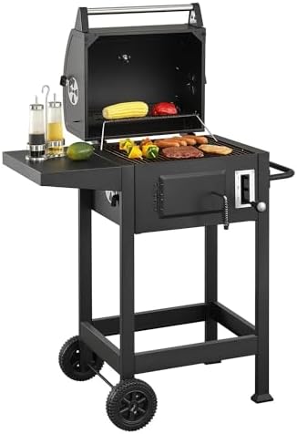 Barbecue Charbon De Bois XXL,Barbecue,avec Grille De Cuisson XXL Avec Deux Etageres