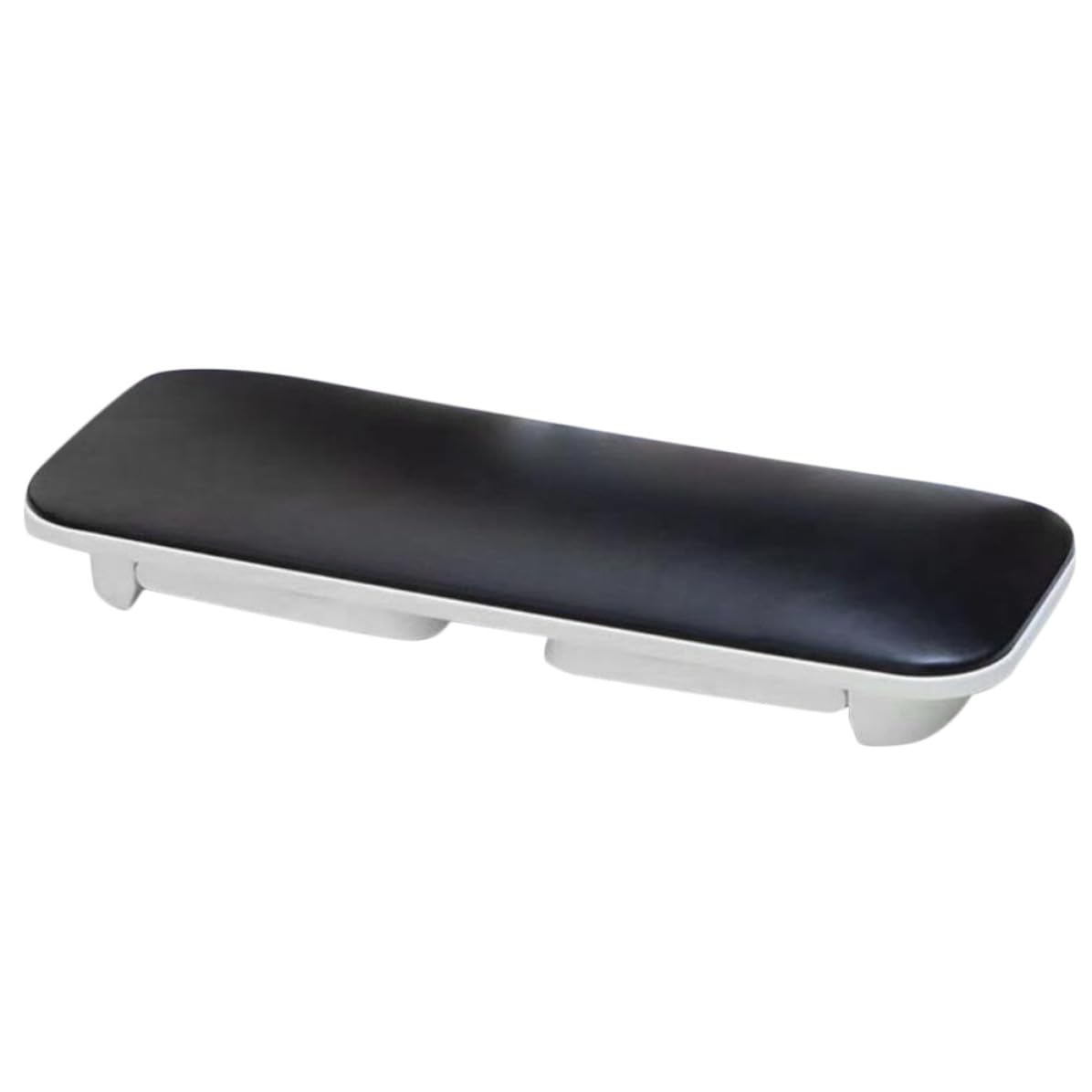 Reposabrazos para Manicura de Material Sintético Negro con Superficie Agradable y Cómoda para Salón y Uso en Casa, Cojín Ergonómico para Decoración de Uñas y Apoyo de Manos