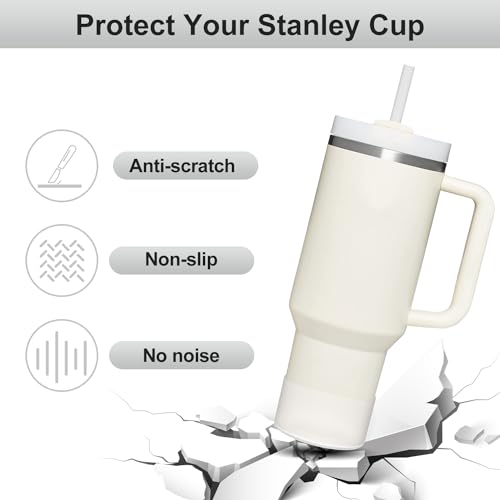 Image of Affute Protective Silicone Boot for Stanley Quencher H2.0 40 30 20 oz & IceFlow Flip 30 20 oz, BPA Free Anti-Noise Anti-Scratch, Stanley Cup Protector Sleeve Cover Boot